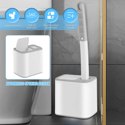 18/36Pcs Toilet Brush With Disposable