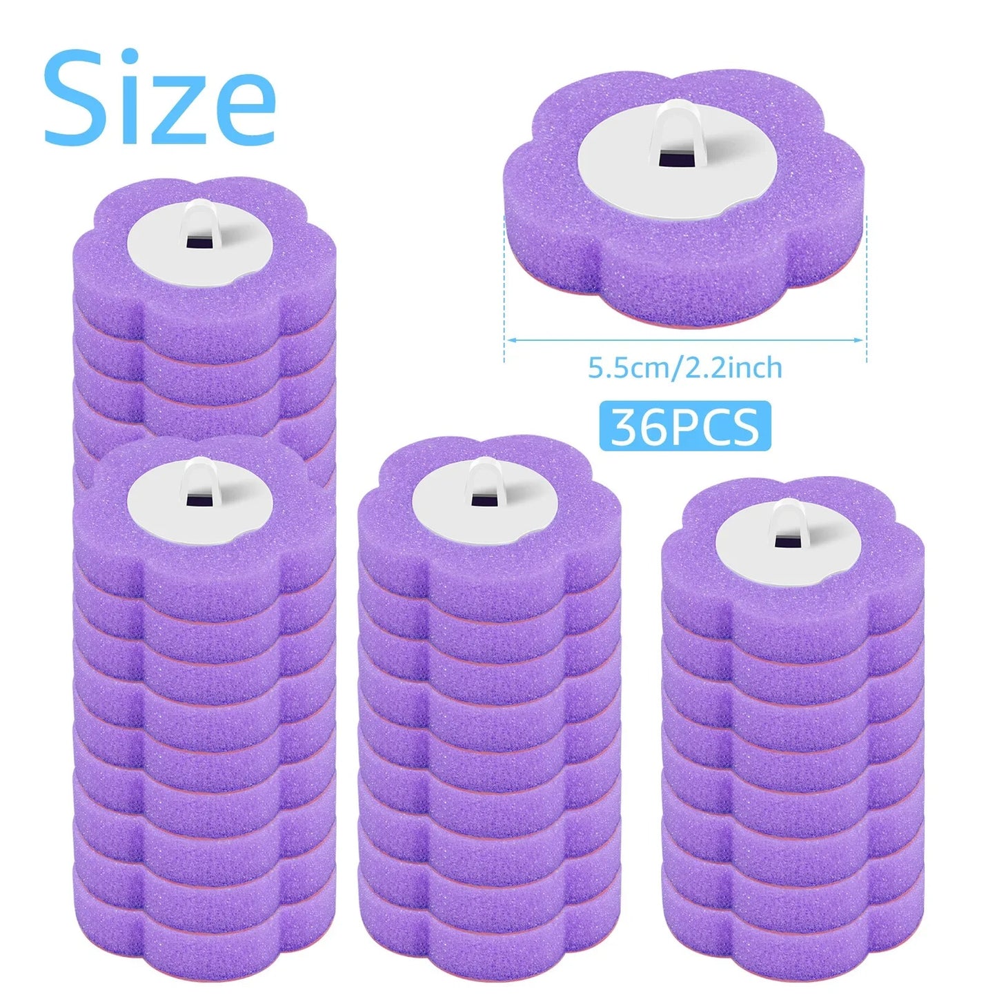 18/36Pcs Toilet Brush With Disposable